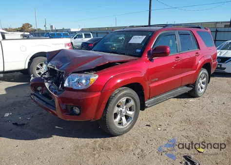 2007 Toyota 4Runner Limited V6 z USA, uszkodzony, nr VIN JTEZU17R278087106